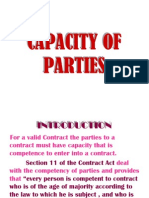 Capacity of Parties