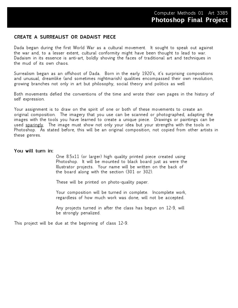 Photoshop Final Project | PDF | History