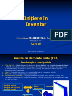 Initiere in Inventor - Curs 10