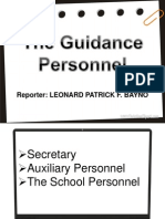 The Guidance Personnel