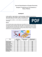 Avaliação Termodinâmica - CEER - A2