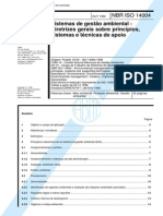 NBR ISO 14004 - 1996 - Gestão Ambiental - Diretrizes