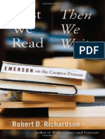 First We Read, Then We Write - Emerson On The Creative Process