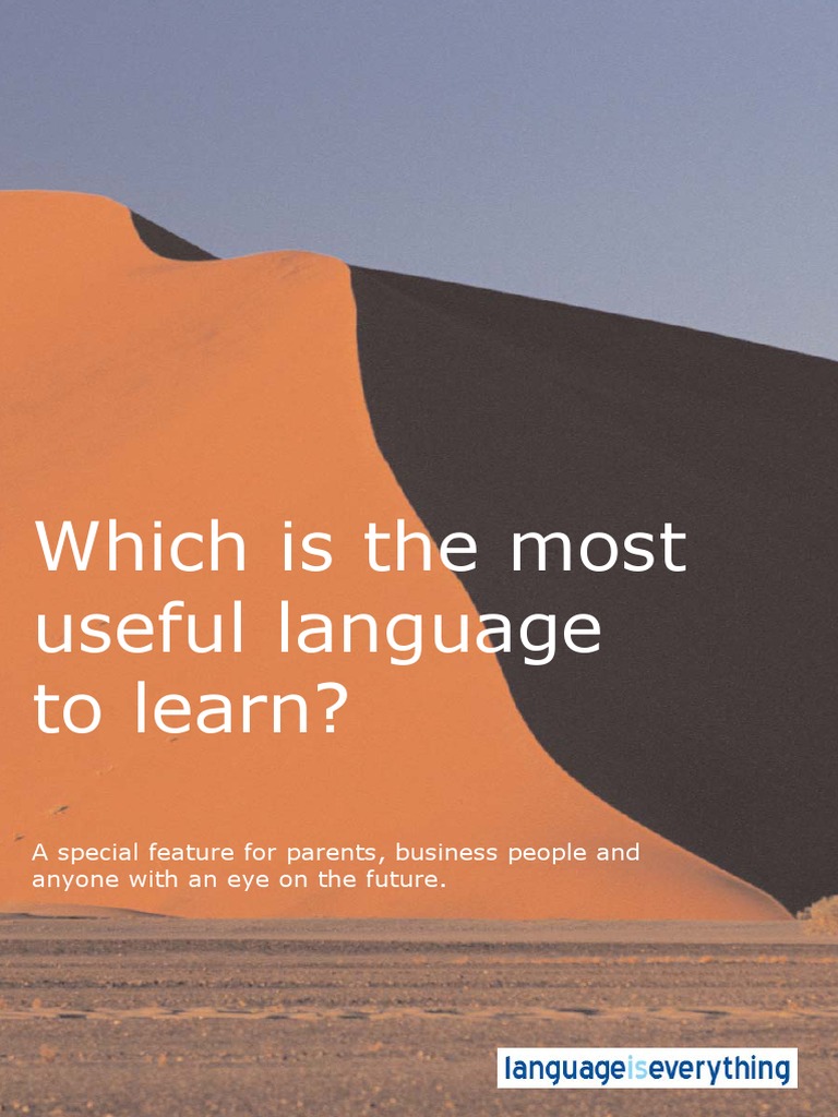 Which is the most useful language to learn portuguese language 