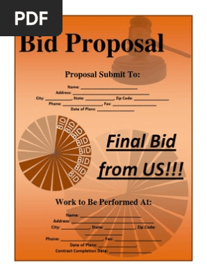 Bid Proposal Template