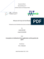 Memoire PFE Gestion Du Sport