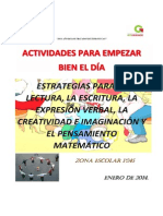 Actividades Para Iniciar Bien El Dia PDF Sexto