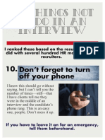 10 Things Not to Do in an Interview