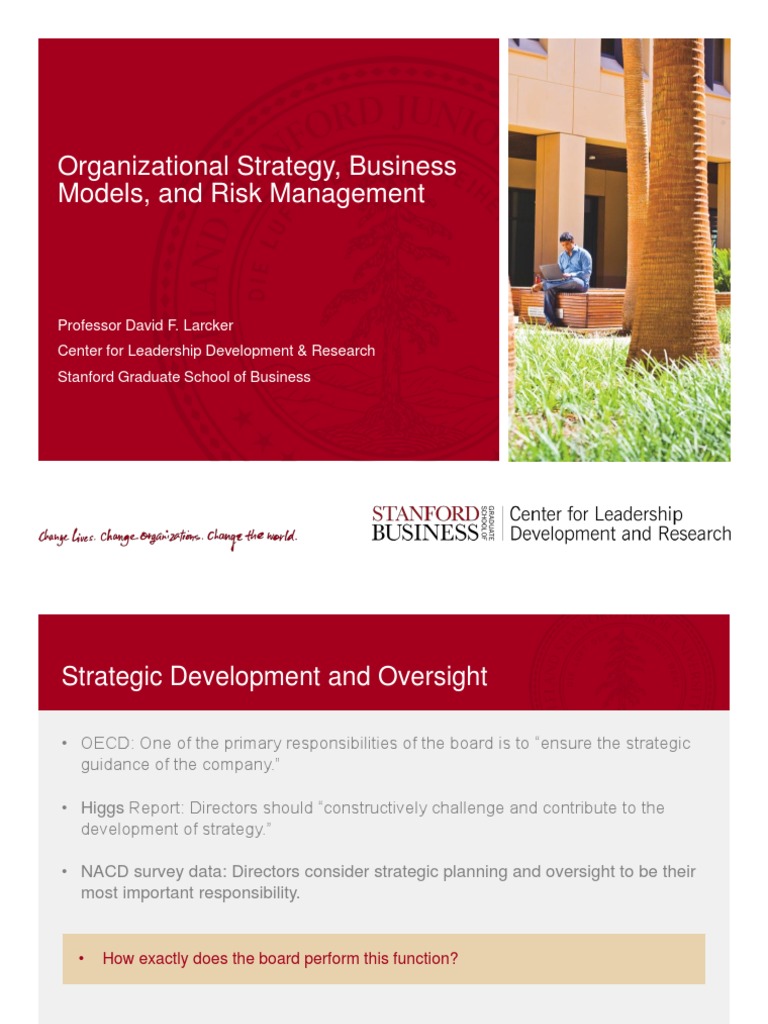 Business Model and Risk in Respect of Corporate Governance | PDF ...