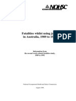 Fatalities Whilst Using Jacks in Australia 1989 1992