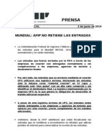 MUNDIAL, AFIP NO RETIENE LAS ENTRADAS.doc