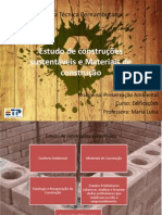 19.09.13 AULA 1 - ETP - Estudo de Construções Sustentáveis e Materiais de Construção