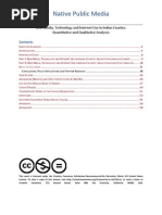 New Media, Technology and Internet Use in Indian Country