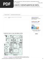 Planos de Casa en 120m2 Con Doble Altura - Planos de Casas Gratis y Departamentos en Venta