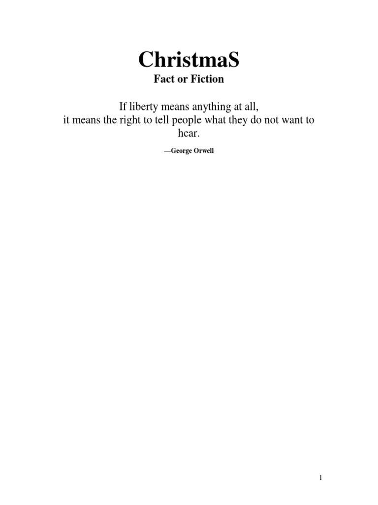 Christmas Fact or Fiction PDF Christmas Nativity Of Jesus