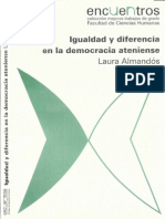 Laura Almandos Igualdad y Diferencia en La Democracia Ateniense PDF