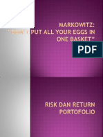 Return, Risk Portofolio & Single Model