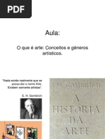 Aula o que      é arte