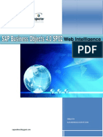 Web Intelligence Web Intelligence: SAP Business Objects 4.0 SP02 SAP Business Objects 4.0 SP02