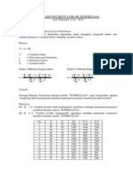 Analisis Regresi Linear Sederhana