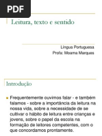 Leitura, Texto e Sentido