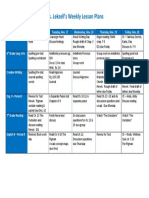 Ms. Leksell's Weekly Lesson Plans