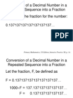 Decimal To Fraction Conversion