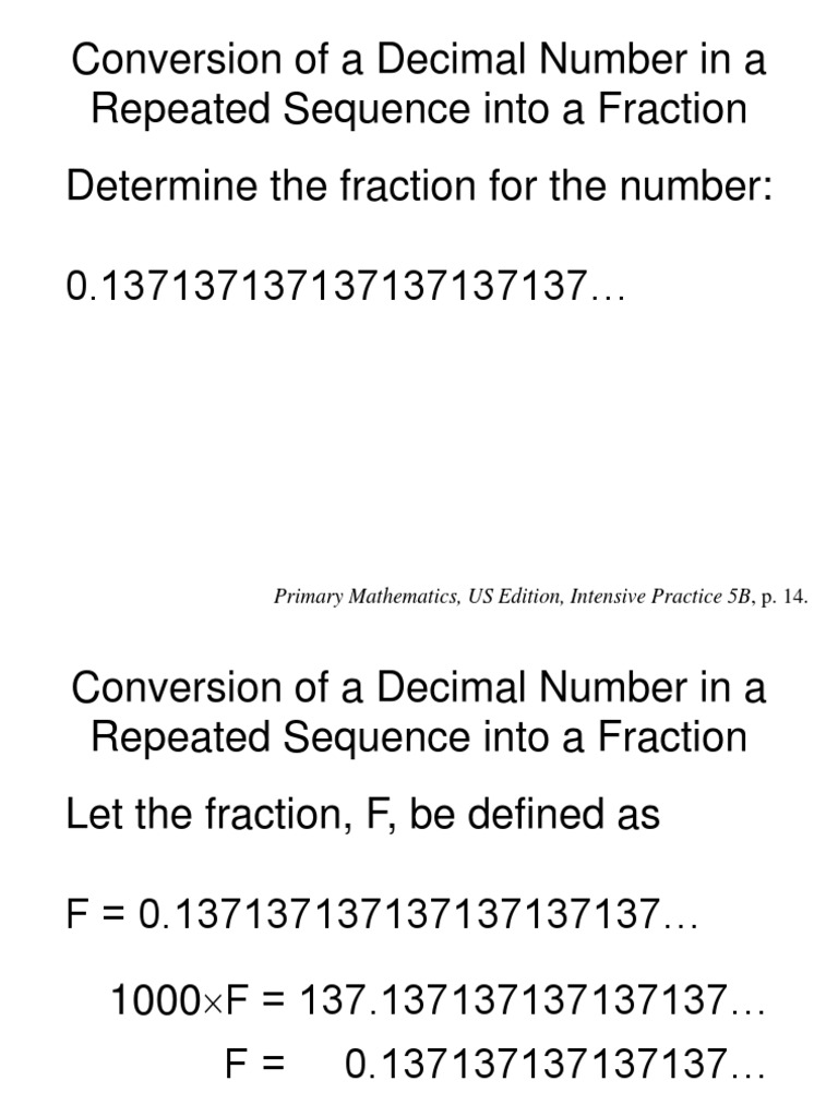 Decimal To Fraction Conversion | PDF | Language Arts & Discipline ...