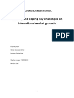 Defining and Coping Key Challenges On International Market Grounds