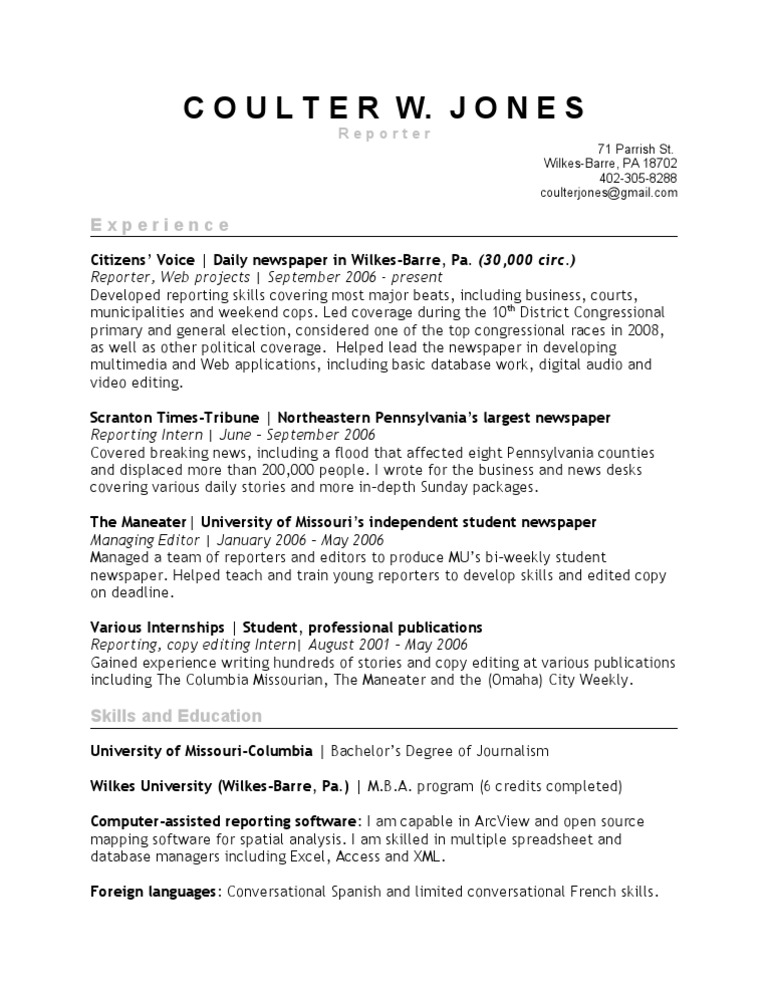 CWJ Resume | PDF