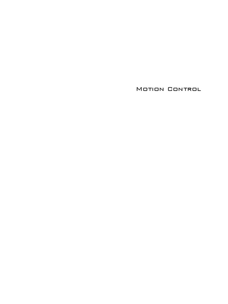 Motion Control | PDF