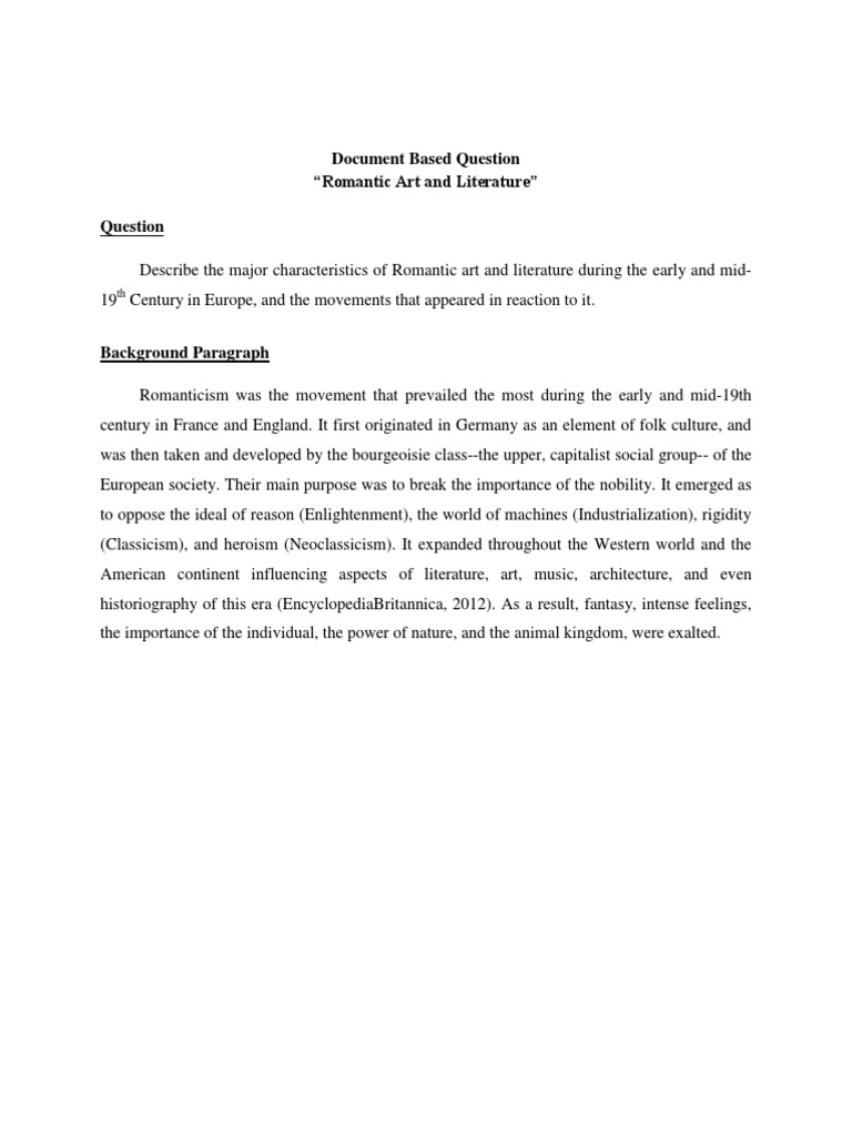 How to write a dbq essay picture