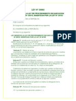 LEY #28892: Ley Modifica La Ley de Procedimiento de Ejecucion Coactiva #26979, Modificaa Por La Ley #28165