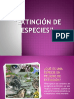 Extincion de Especies