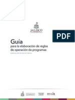 Guía de Reglas de Operación Del Gobierno Del Estado de Jalisco