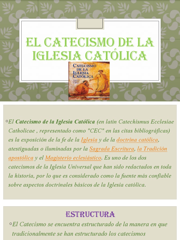El Catecismo de La Iglesia Católica | PDF | Concilio Vaticano II ...