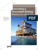 PWC Executing A Successful Listing Oil and Gas