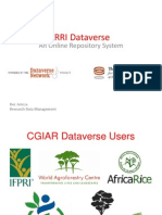 IRRI Dataverse
An Online Repository System
