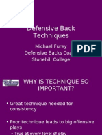 Defensive Back Techniques