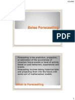 Sales Forecasting