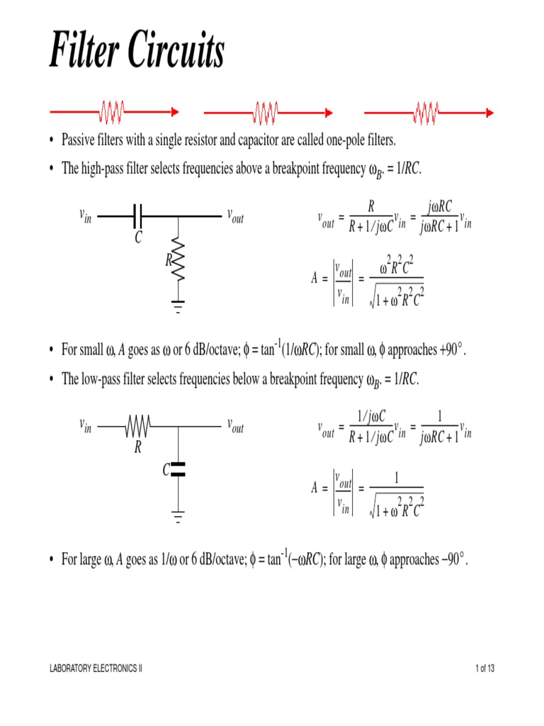Electronic Filter Circuit Diagram