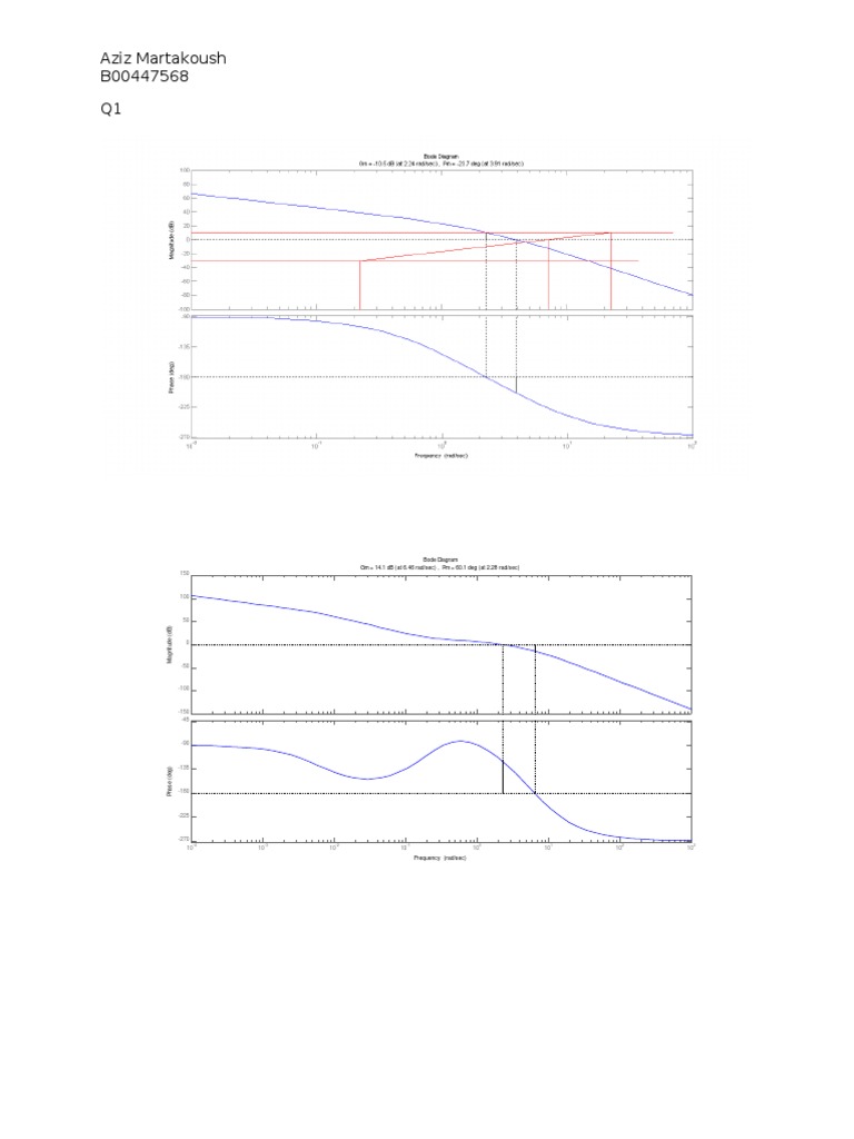 Bode and Step Response Analysis | PDF