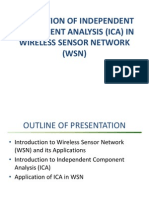 Application of ICA in WSN
