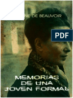 Simone de Beauvoir Memorias de Una Joven Formal