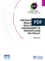 Preventing and Dealing With Bullying and Harassment in NHS Scotland 2011