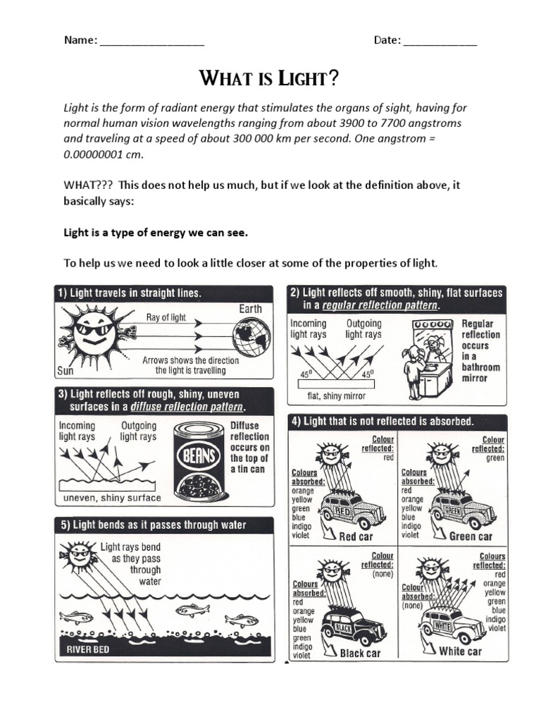 Understanding Light and Its Properties | PDF