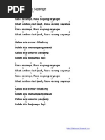 Download Lyric  Chord - Rasa Sayang Sayange - Indonesia Song by Derrick Kam SN227820863 doc pdf