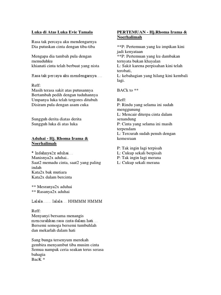 Lirik Lagu Dangdut   Lirik Lagu Dangdut