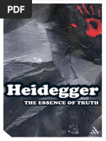 Heidegger, Martin - Essence of Truth, The (Continuum, 2002)