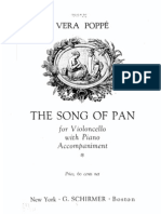 Vera Poppe - The Song of Pan For Cello and Piano Score